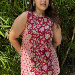royalmaroonhaltershortkurti