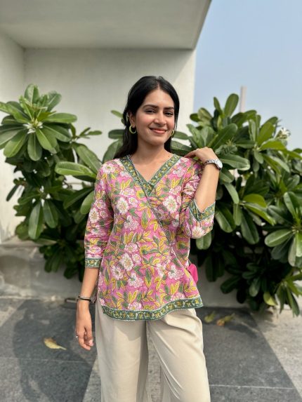 Pink In Bloom Short Kurti