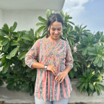 1Warmpeonygathershortkurti