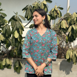 1cactusgreenlaceshortkurti