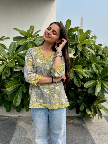 Dusty Garden Short Kurti