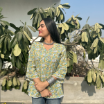 1fallleafyellowlaceshortkurti