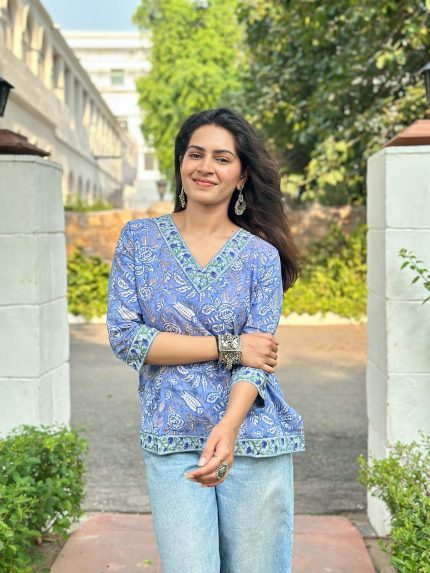 Horizon Blue Short Kurti