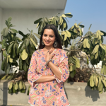 1petalpinklaceshortkurti