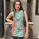 1redtealhaltershortkurti