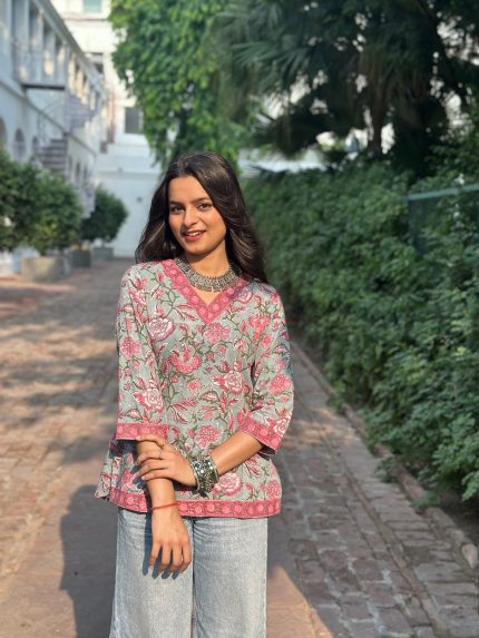 Tide Blue Short Kurti