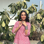 1tulippinklaceshortkurti