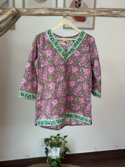 Soft Purple Short Kurti