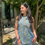 berrybluehaltershortkurti