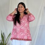 heatherpinkprintedkurti