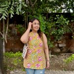 rosymustardhaltershortkurti